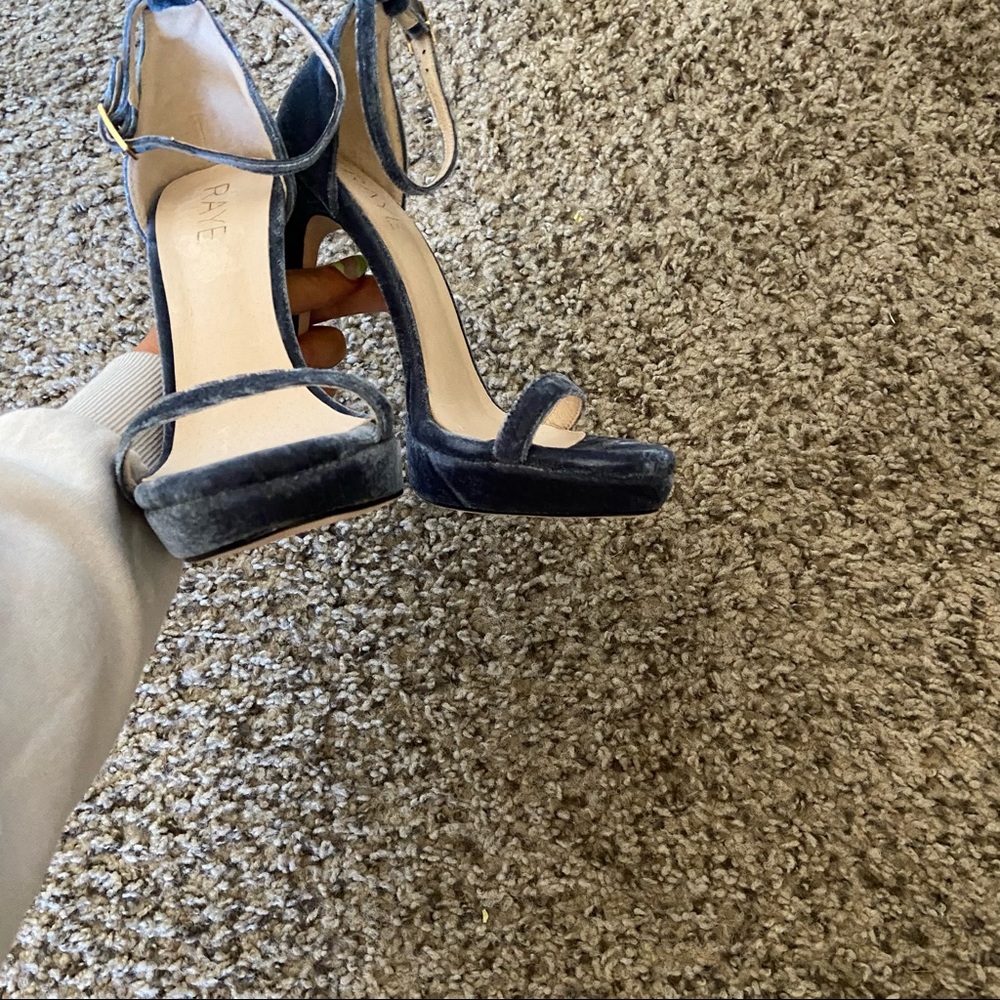 SOLD RAYE brynne velvet heels - Picture 8 of 10